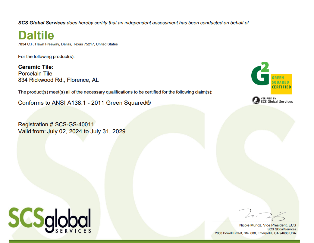 Green Squared Certification